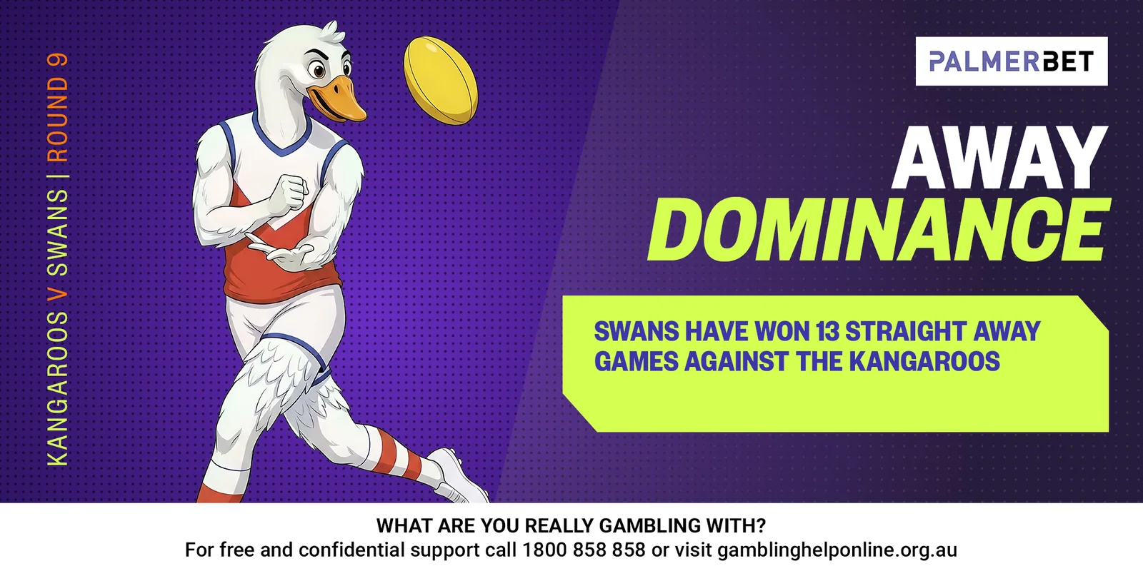 AFL stat tile: Away Dominance