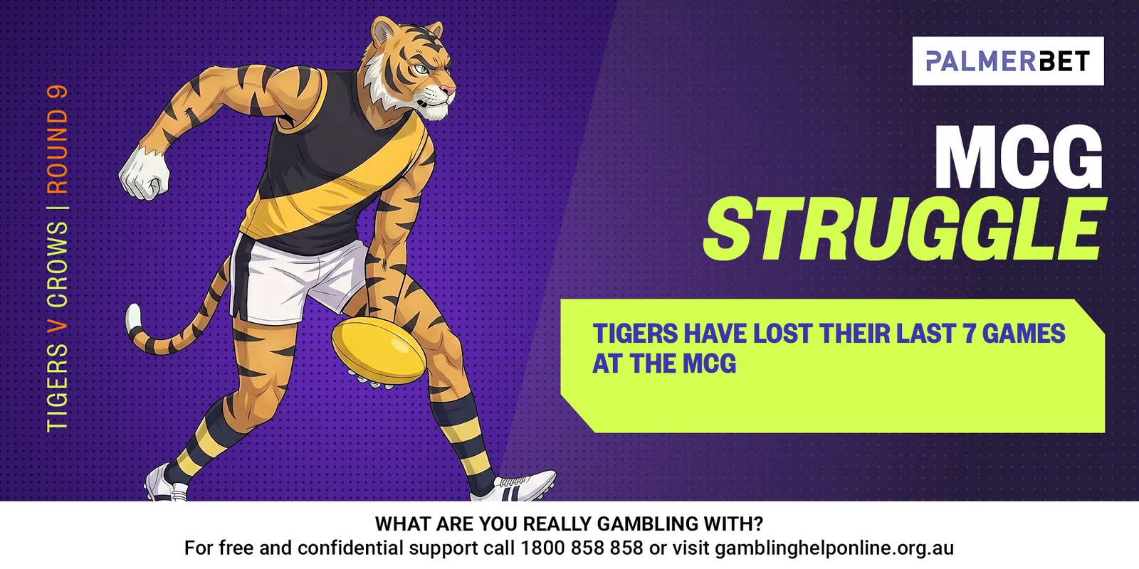 AFL stat tile: MCG Struggle