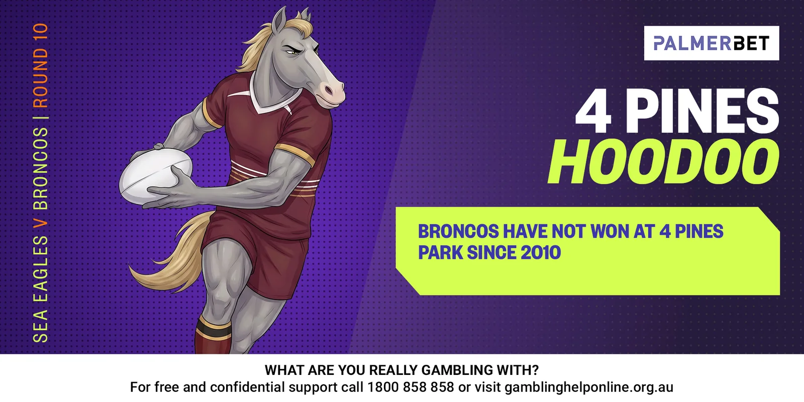 NRL stat tile: 4 Pines Hoodoo
