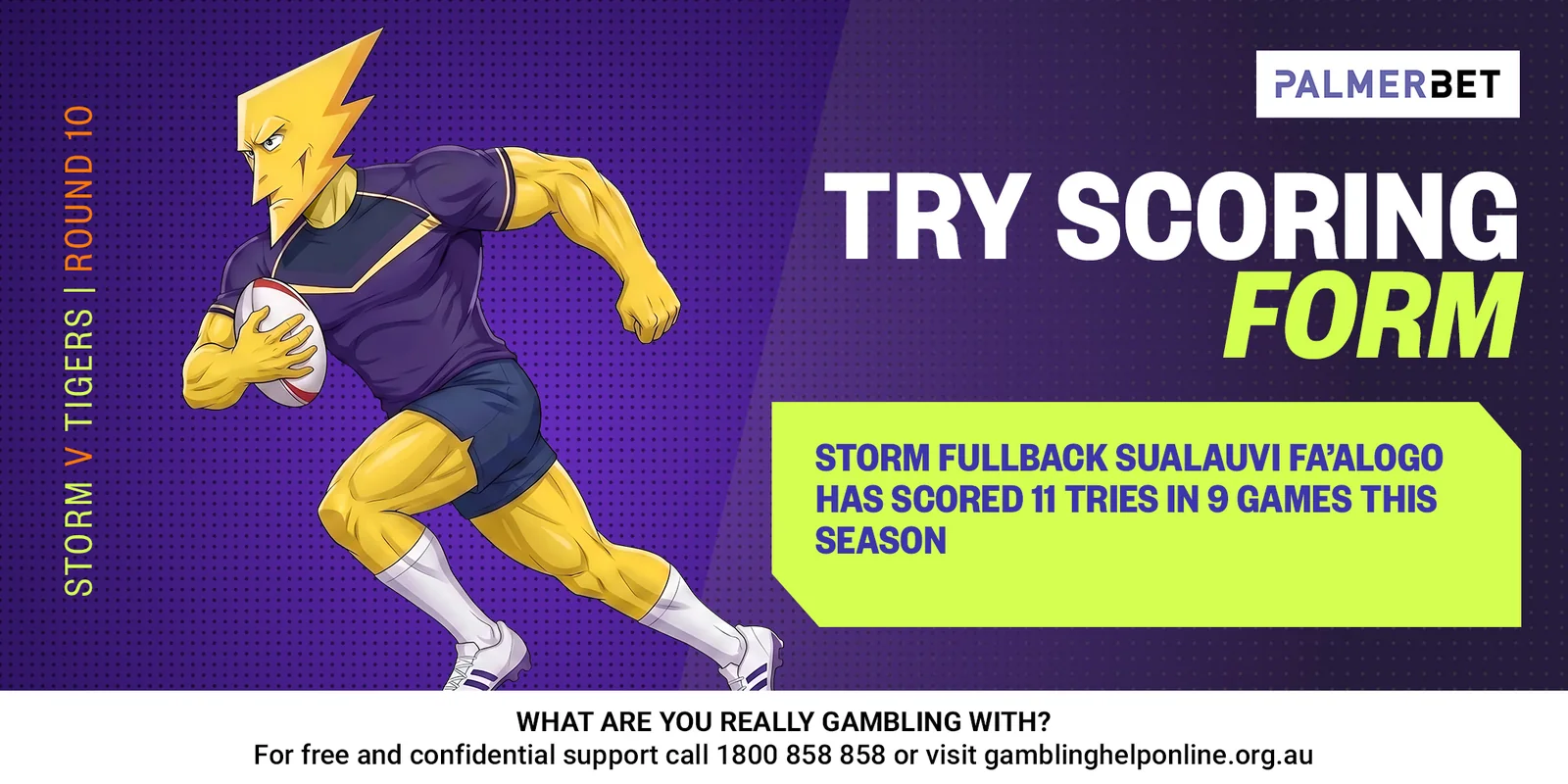 NRL stat tile: Try Scoring Form